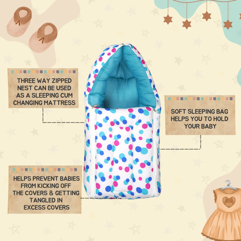 FULESHWAR Baby Sleeping Bag – Soft & Cozy for Newborns Sleeping Bag(Multicolor)