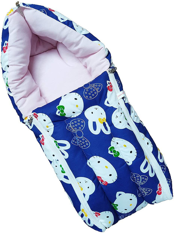 Found Fit Cotton Baby Sleeping Bag/Carry Bag (0-7 Months) Soft & Comfort Sleeping Bag. Sleeping Bag(Multicolor)
