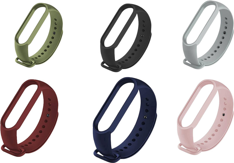 Like Star Soft Silicon Replacement Band Strap Band 3 & 4 (Pink,Yellow) Smart Band Strap(Mullti Color)