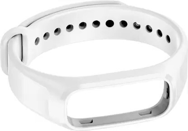 Like Star Silicone Strap Compatible for Oneplus and Oppo Band (Device Not Included) Smart Band Strap(White)
