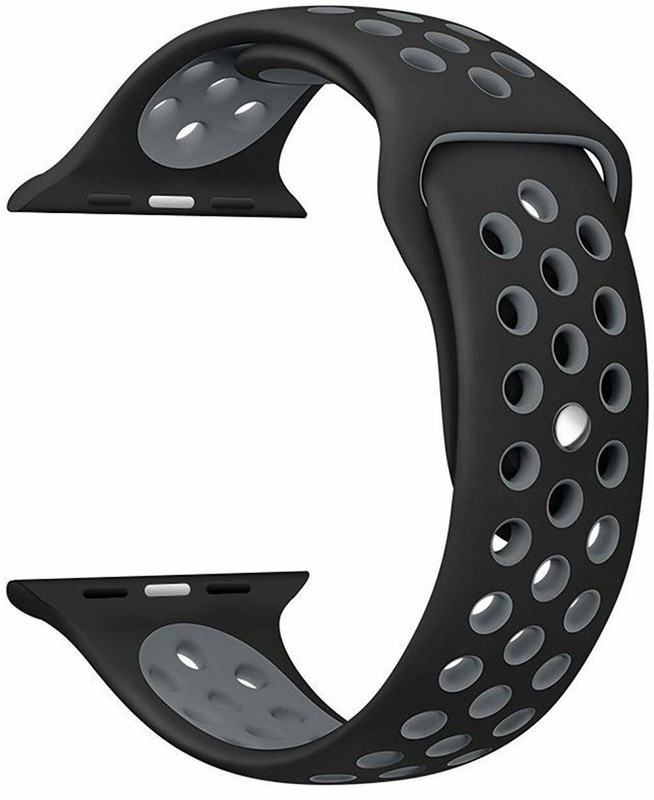 SuviTime Silicone Sports Strap for T500, T55, W26 Plus, MC72 Pro Smart Watch 44mm 44 mm Silicone Watch Strap(Grey)