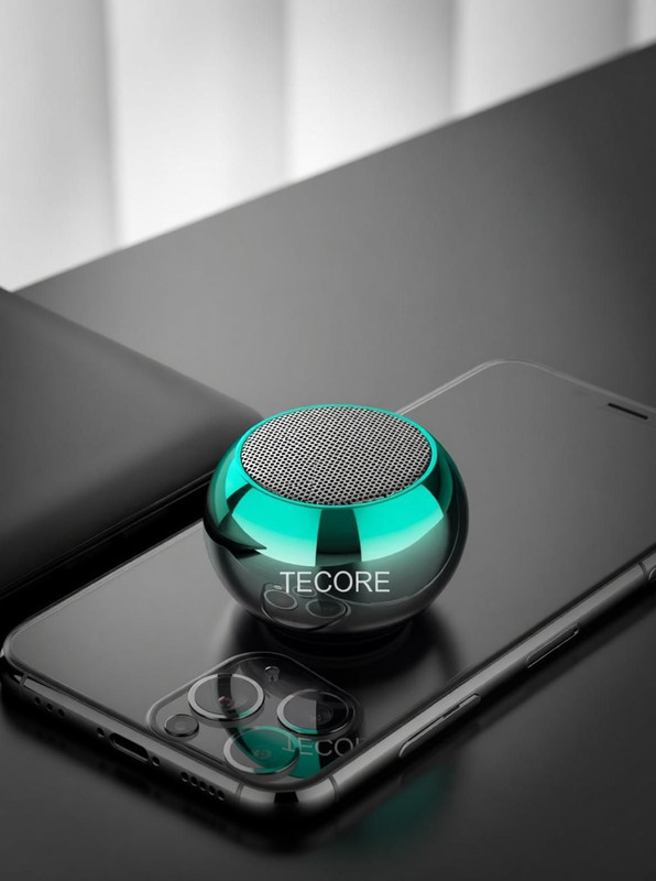 TECORE Mini Boost 4 Bluetooth Speaker 4D Mini Electroplating Round Steel Speaker 5 W Bluetooth Home Audio Speaker(Multicolor, 5.1 Channel)