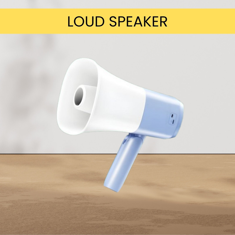 GUGGU King Bhopu Megaphone Siren Loudspeaker Music Function With Adjustable HandleA370 King Bhopu Megaphone Siren Loudspeaker Music Function With Adjustable HandleY370 Outdoor PA System(500 W)