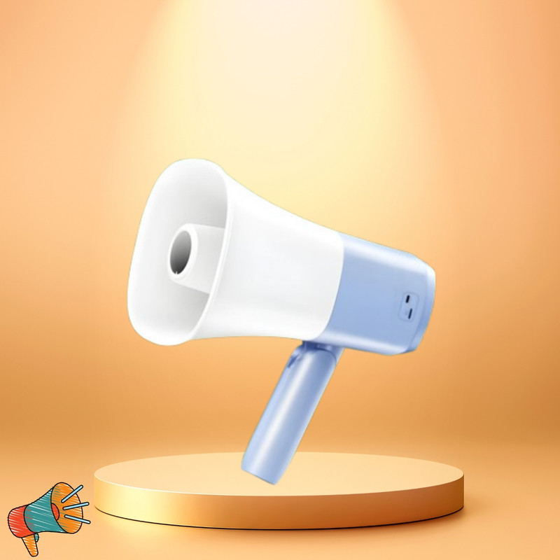 Clairbell Megaphone Portable Megaphone Siren Loudspeaker Function &Long Battery Backupd428 Outdoor PA System(500 W)