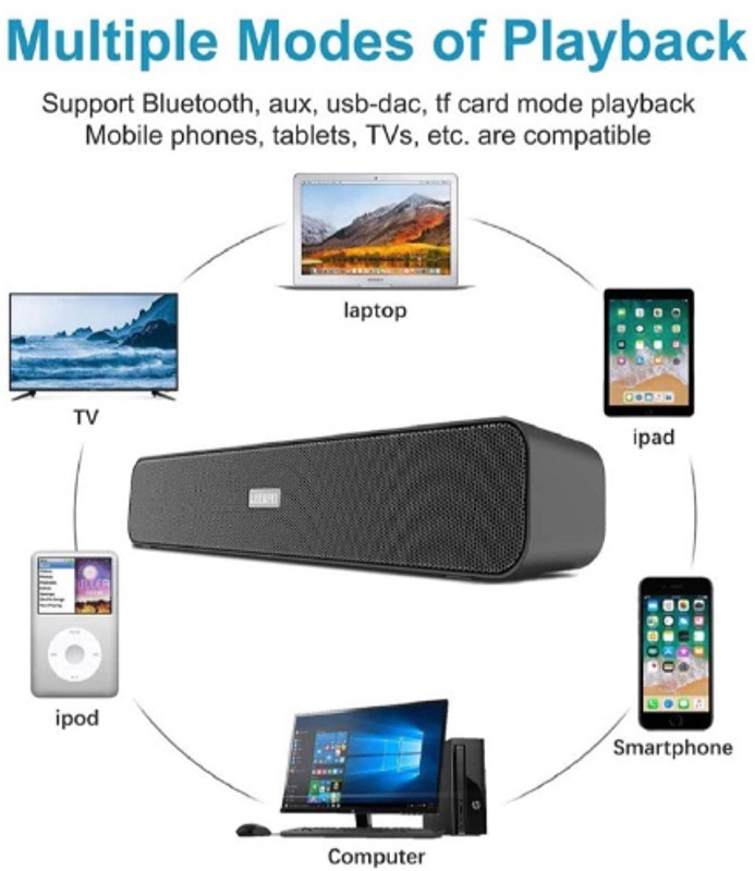 GUGGU SPEAKER COMPATIBLE WITH ALL SMARTPHONES 48 W Bluetooth Soundbar(Black, 4.1 Channel)