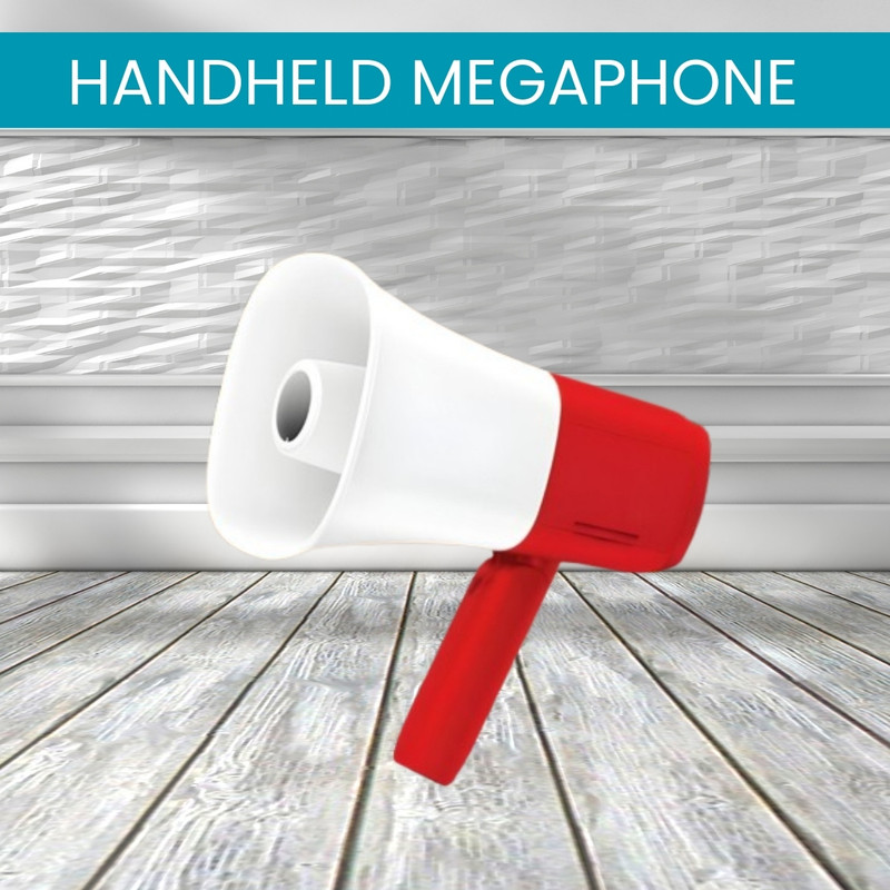 SACRO King Bhopu Megaphone Siren Loudspeaker Music Function With Adjustable HandleS470 King Bhopu Megaphone Siren Loudspeaker Music Function With Adjustable HandleP470 Outdoor PA System(500 W)
