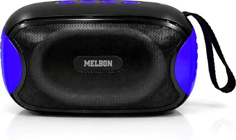 Melbon Bass, One Portable Wireless Bluetooth Speaker, RGB Lights, 5W Bass & 8H Playtime Speaker Mod(Compatible only with  Mobile, Laptop, Tablet)