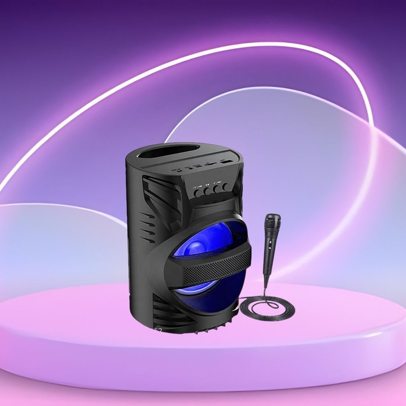 GUGGU DJ Box Speaker with FM Radio, Mic & USB Pen Drive 5W Bluetooth SpeakerXV428 5 W Bluetooth Party Speaker(Multicolor, 5.1 Channel)