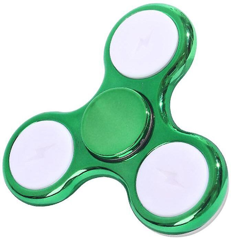 Shivsoft LED Light Mettalic Look Fidget Spinner Golden(Gold)