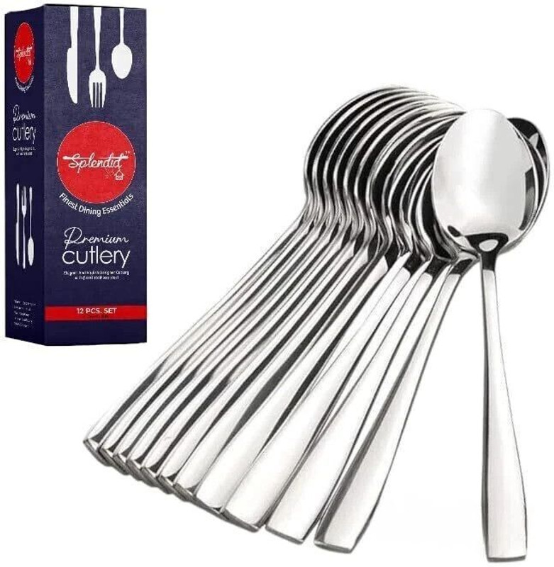 Culinary Crafts SpoonSet_12 Stainless Steel Table Spoon Set(Pack of 12)