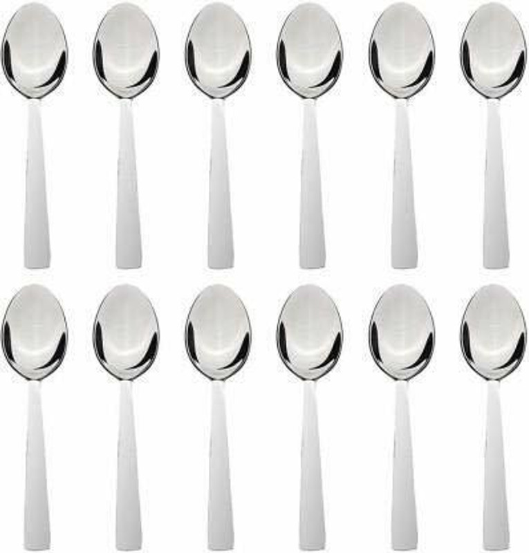ARNAH TREASURE Soup spoon set of 12, 16cm Stainless Steel Table Spoon Set(Pack of 12)