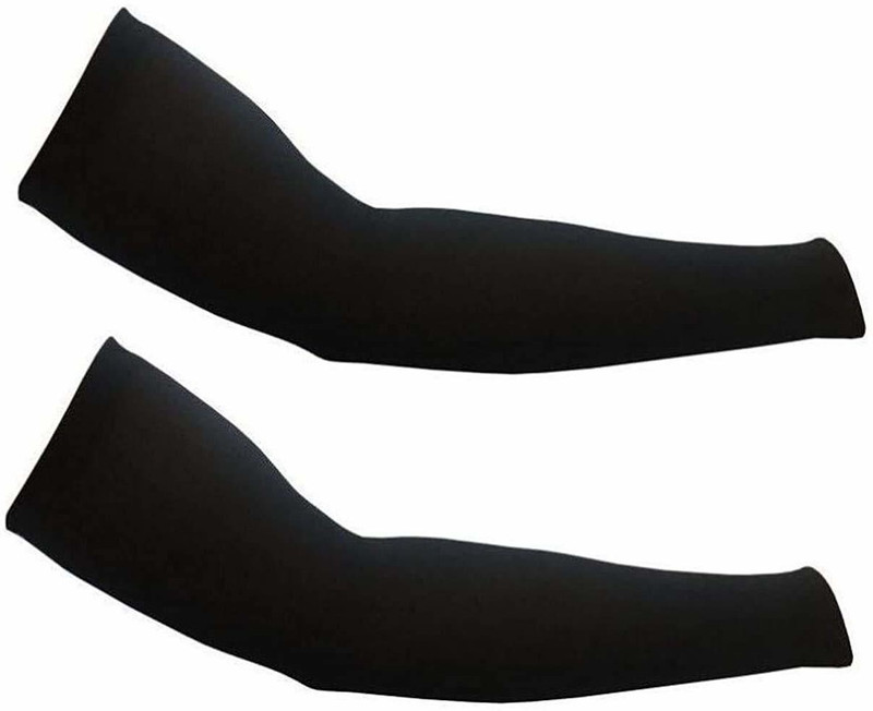 London Paree Elbow Guard Hand Gloves Arm Sleeves Gym Sports Gloves for Sun Burn Set Of 2 pair Driving Gloves(Black)