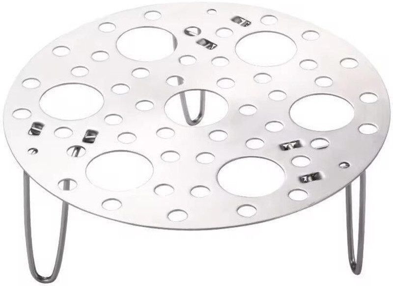AMEEDARSHAN Stainless Steel Round 7 Holes Egg Steamer Rack Stainless Steel Steamer(0.1 L)