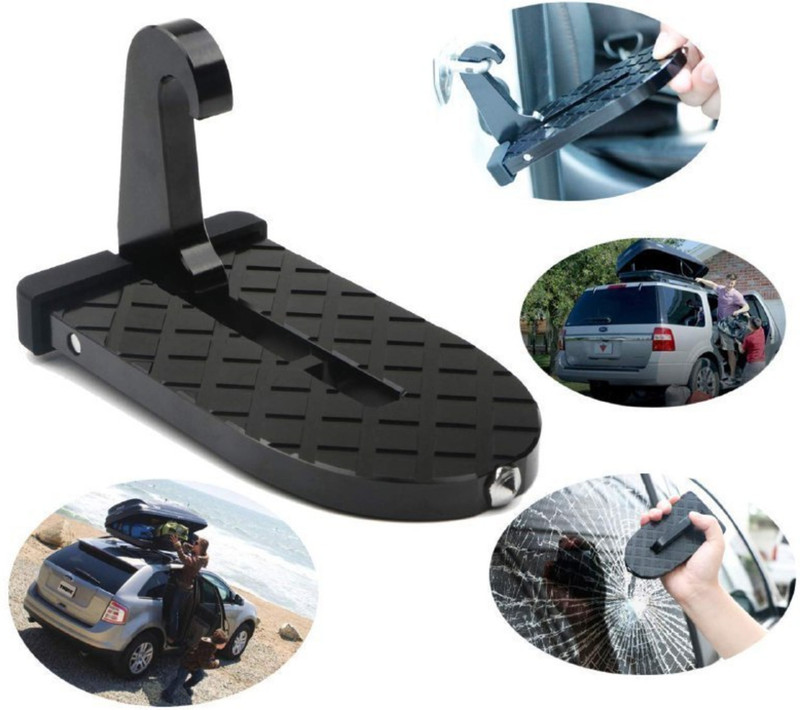 FUN FINDS Car Door Latch Step Folding Foot Pedal Roof Access Emergency Tool Car Pedal
