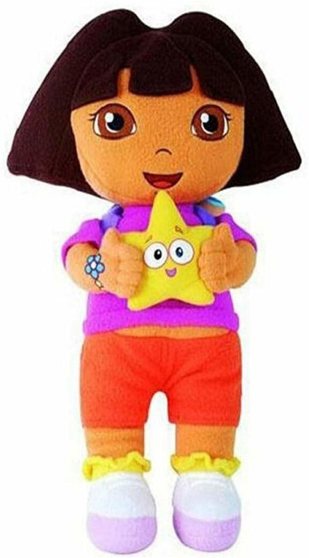 Patly Plush Dora Doll Soft Toy, Multicolour - 30 cm(Multicolor)