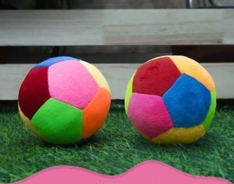 KPN Plush Soft Toy for 6+ Month Cute Kids|Cuddly (Rattle Ball (Pack of 2))  - 20 cm(Multicolor)