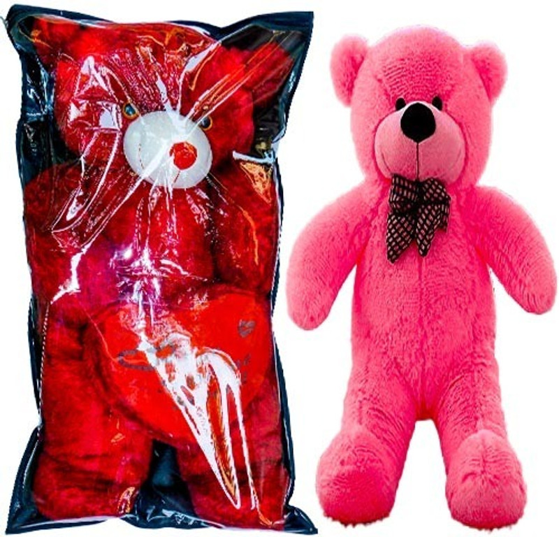 Equal vip Teddy Bear Cover 4 feet Transprant  - 1370 mm(Teddy Bear Cover Black With Zip 4 Feet)