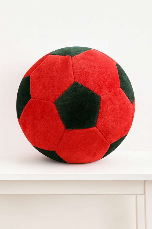 Toyingly soft yellow black Crimson Base Plush Soccer Ball (20 cm) play in indoor  - 20 cm(Yellow)
