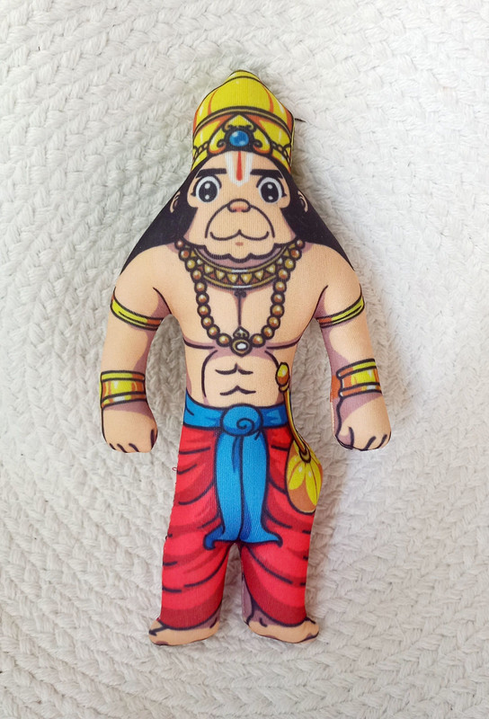 UAS ACHYUTA EXPERT TRADING CO UAS STUFF TOY HANUMAN JI  - 8 inch(Multicolor)