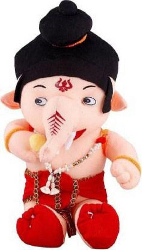 tgr cute Bal Ganesh Ganpati Teddy Bear Soft Stuffed Plush Toy - 11 inch (Multicolor)-STY - 11 inch(Multicolor)