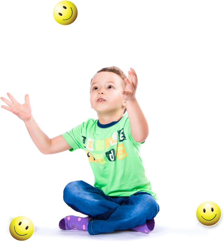 Deeshora Best Smile Balls - Increase Your Resilience and Happiness Quotient  - 60 mm(Yellow)