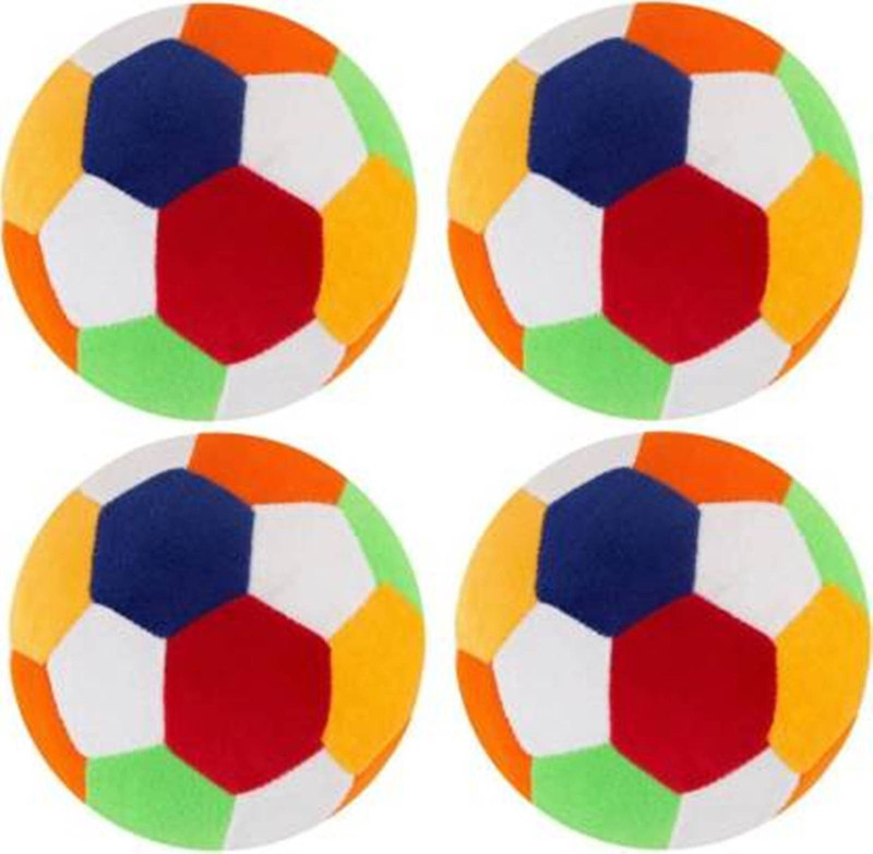 tgr cute Stuffed and very Soft Toy Plush Ball for kids (Combo of 4)  - 20 cm(Multicolor)