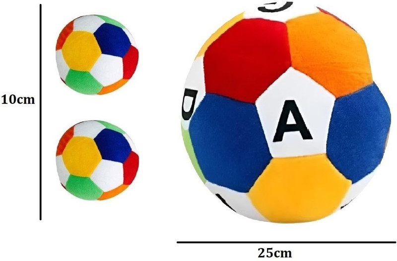 tgr cute Best Quality Super Soft Alpha-Ball & Small balls(2) Combo for Kids  - 25 cm(Multicolor)