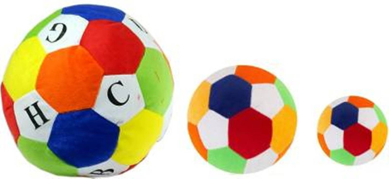 Nihan Enterprises Cute Smile Soft Toys Combo of Three Foot Ball Large , Medium , small  - 23 cm(Multicolor)