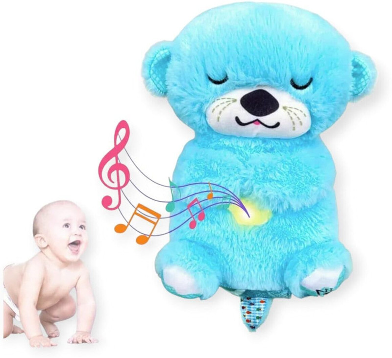 Wengonvila Breathing Teddy Bear with Music, Sound, Light and and Breathing Motion.(Multicolor)