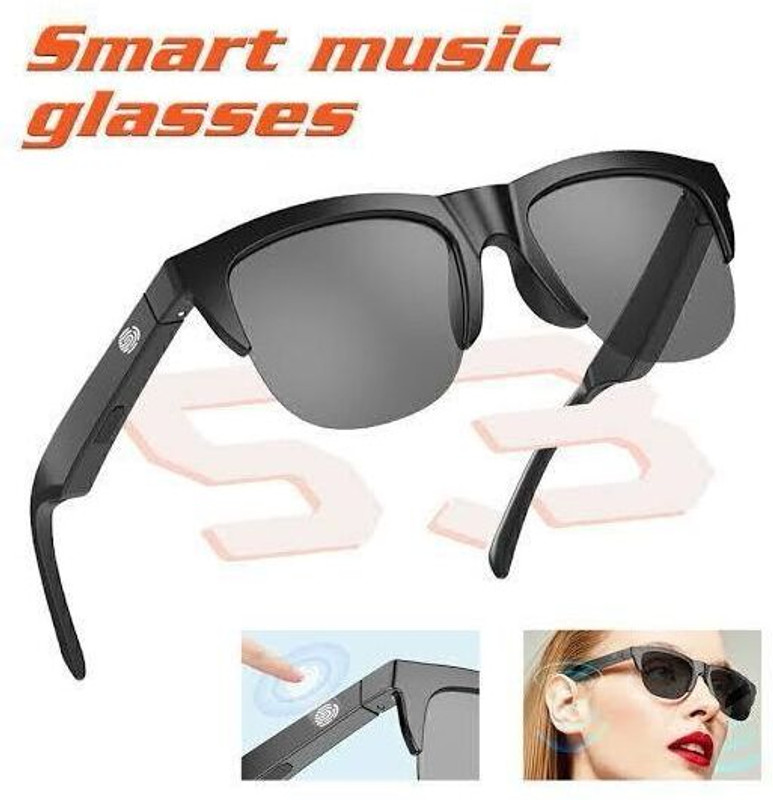 VENKAT ZONE Premium Bluetooth Calling, Bluetooth Music, Bluetooth Sunglass, Wireless(Black)