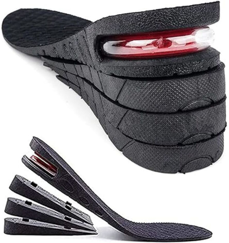 HEALTHTREK Height Increase Insole 9cm Lift with 4 Layer Adjustable Shoe Support Insole(Black)