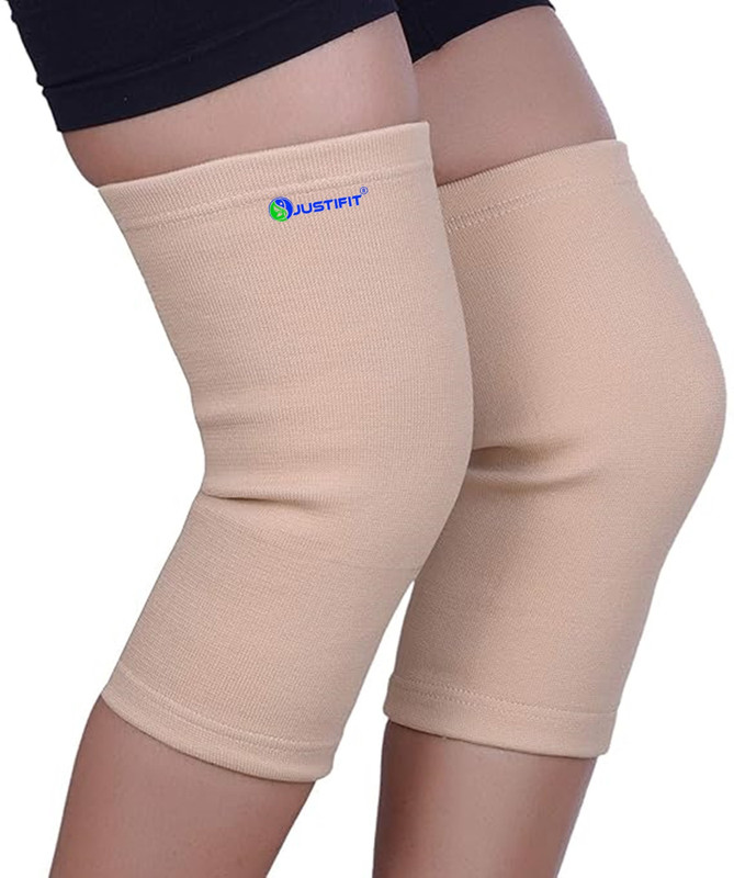 JUSTIFIT Knee Cap Support For Men Women Boys Girls (size XL) Knee Support(Beige)