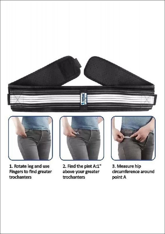 Total Ortho Care TOC-209HSB Back / Lumbar Support(Black, White)