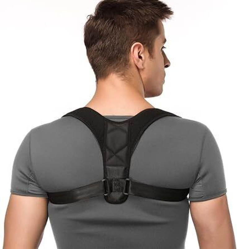 Clinica Care Posture Corrector for Women & Men, Clavicle Support Back Brace Posture Corrector(Black)