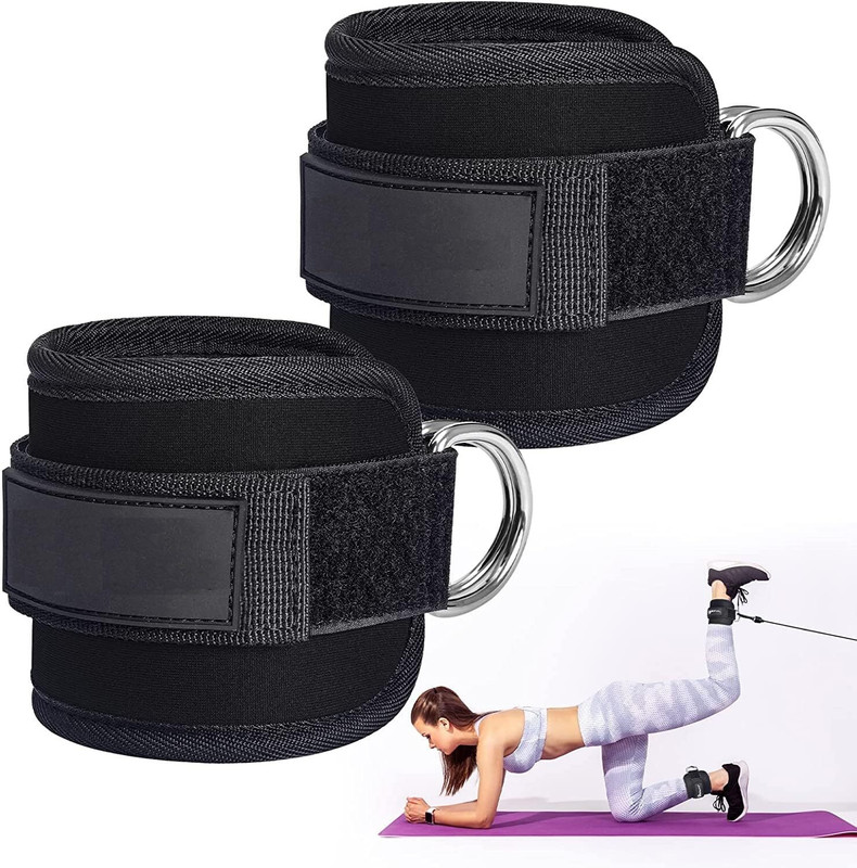 nikkitrader Ankle Resistance Bands Nylon Yoga Strap(Black)