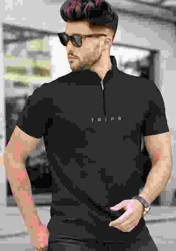 TRIPR Solid Men Dark Green T-Shirt