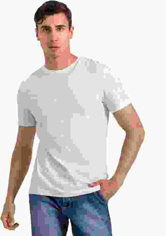 FTX Solid Men White T-Shirt
