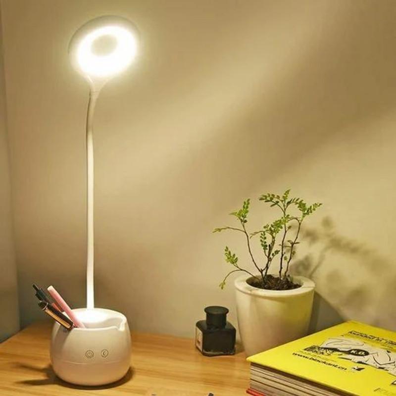 ENMORA Best New Latest Led Touch Dimmable Desk Study Lamp Pen Holder ECW1 Study Lamp(44.8 cm, Multicolor)