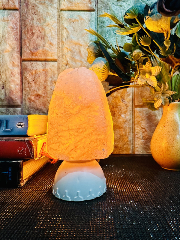 GLOBAL AROMA Natural Plugiin Night Lamp(11 cm, Orange)