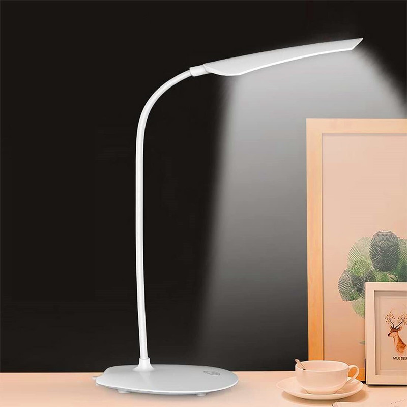BHAJANLAL GREENERY Student Study Reading Dimmer Led Table Lamps White Desk Light Lamp-BY6_L57 Study Lamp(31 cm, Aura White)
