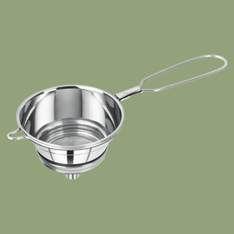 Swadhin Multipurpose Mesh Strainer Bowl with Long Handle Grip Tea Strainer(Pack of 1)