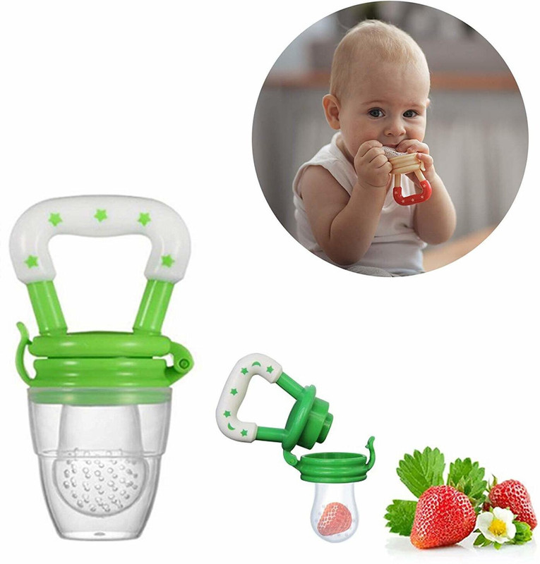 Enjoy Life Baby Fruit Nibbler Teether - Multicolor- NMB-03 Feeder(Green)