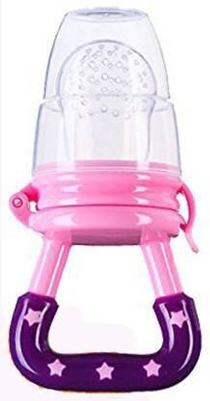 Manu Hut Baby Fresh Fruit Food Feeder.  - SILICONE(Pink)