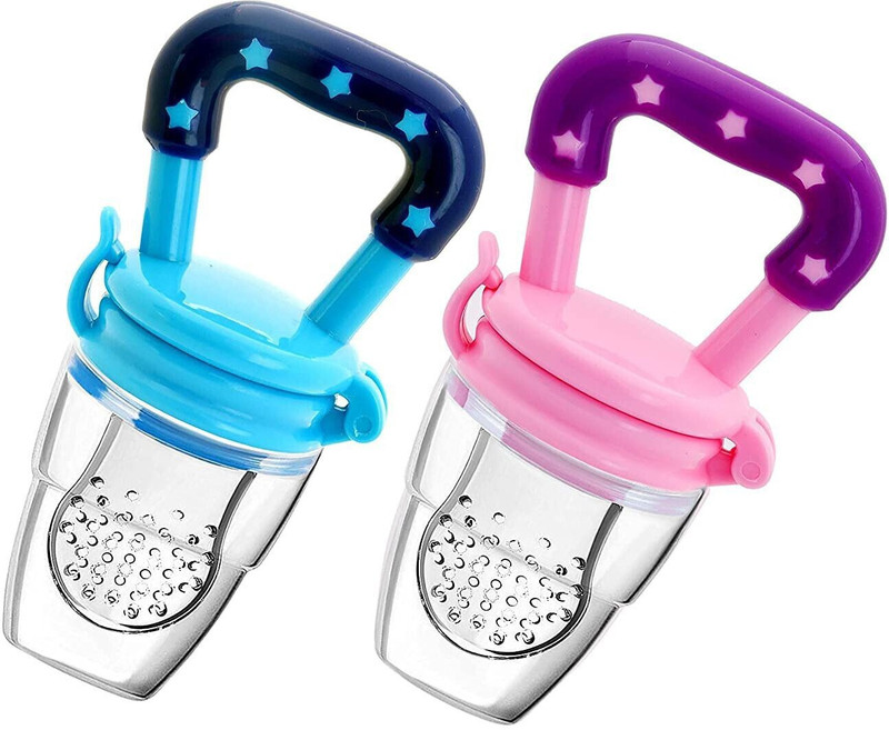 ECILAK Pack Of 2 Pcs Silicone Baby Infant Fruit Feeder Feeder(pack 2)