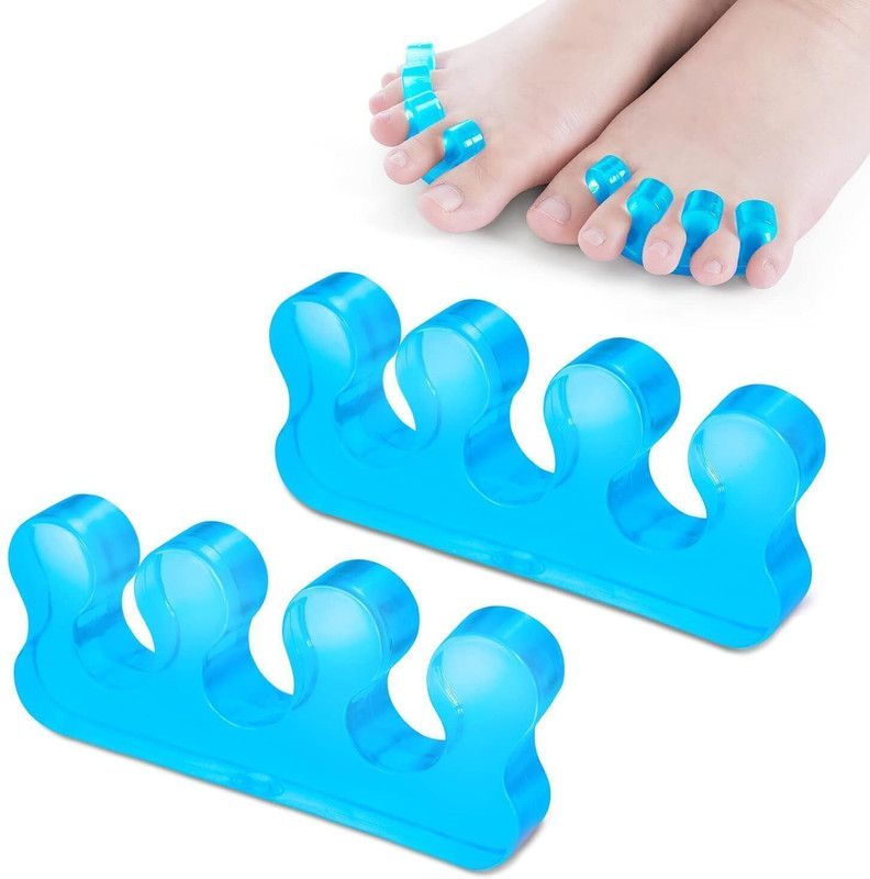 ATOM MEDTECH Silicone Gel Toe Separator & Corrector for Overlapping Toes and Foot Alignment(Pack Of 2)