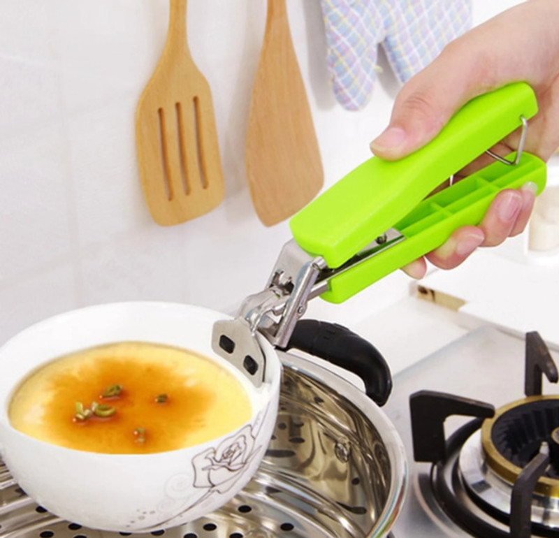 Gree9 Store Steel , Utensil Tong, Bowl Chimta, Utensil Holder, Kitchen Tool pincer Pack of 2 7 cm Utility Tongs(Pack of 2)