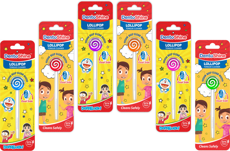 Dentoshine Rubber Tongue Cleaner(Pack of 6)