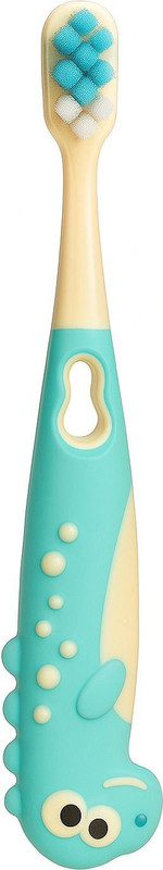 Magic Pebbles BPA Free Toothbrush for Kids 3-6 Years, Long Handle for Easy Grip Extra Soft Toothbrush