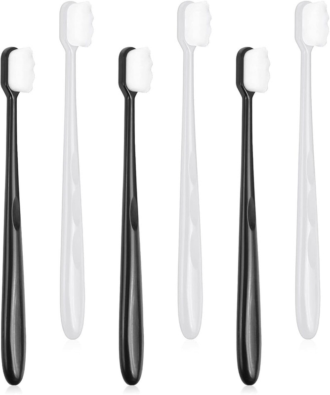 DUANT 6 Pcs Ultra Soft Nano Toothbrush for Sensitive Teeth & Gums Ultra Soft Toothbrush(Pack of 6)