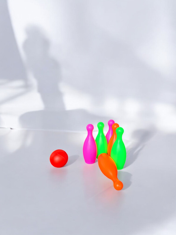 Dorytoys Mini Bowling Toy Set for Kids Indoor Outdoor Play with Pins Ball(Multicolor)